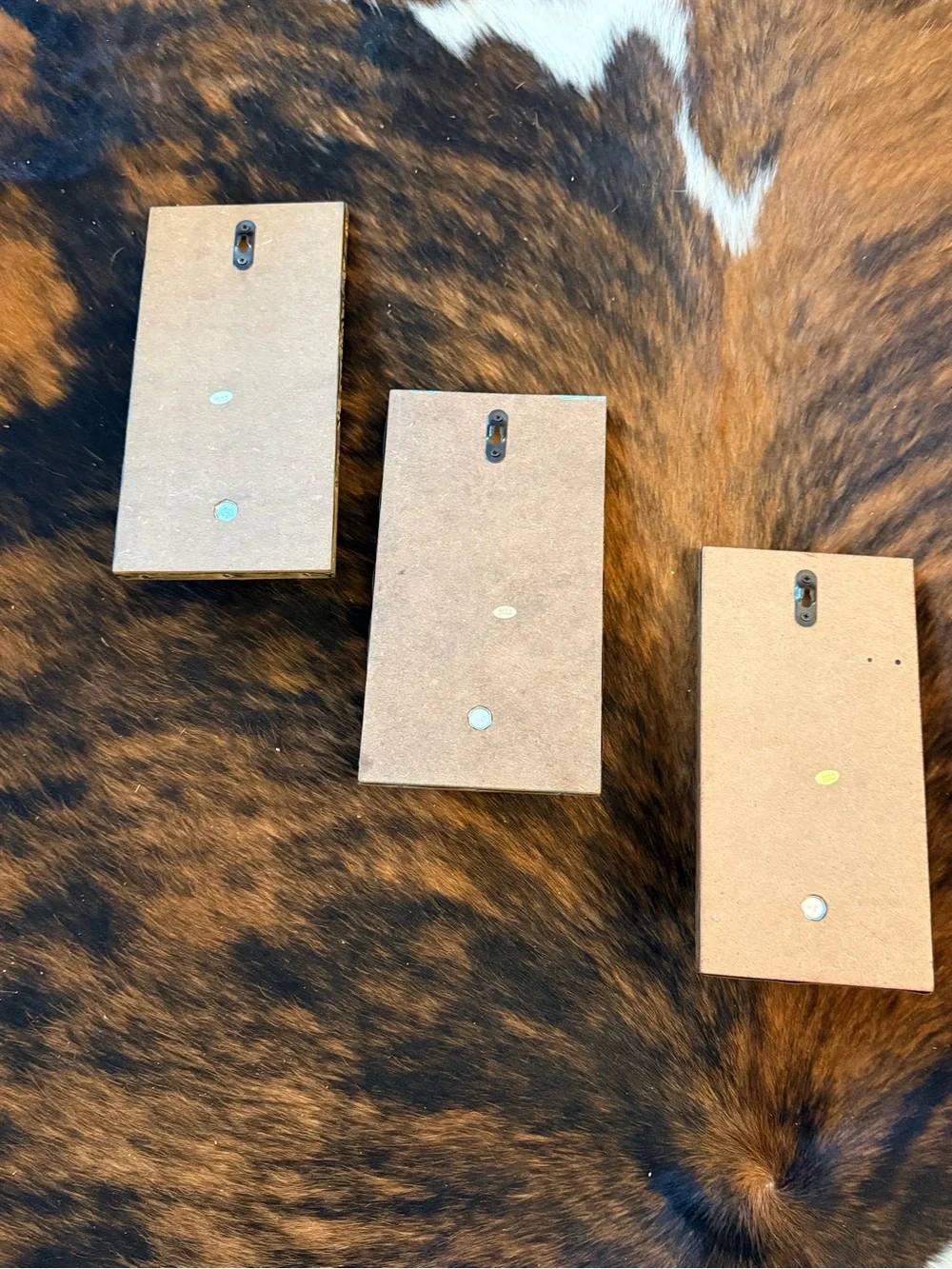 Rustic Decorative Wall Hooks in Turquoise and Brown